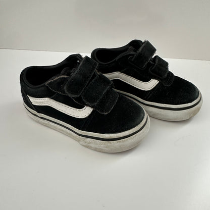 Vans Kinder Sneaker Schwarz Gr. 20 Klettverschluss