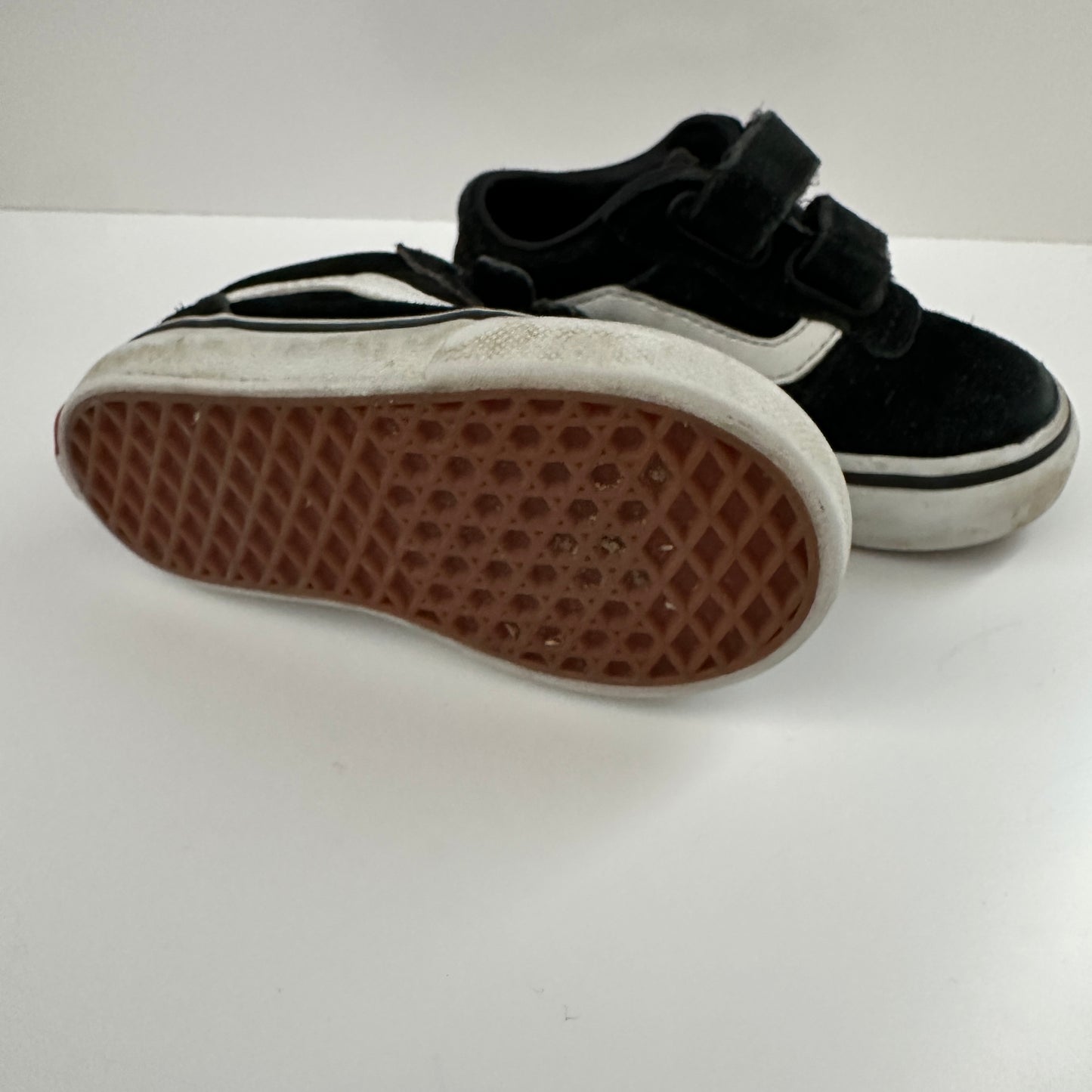 Vans Kinder Sneaker Schwarz Gr. 20 Klettverschluss