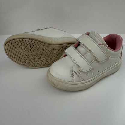 Benetton Kinder Sneaker Weiss Rosa Gr. 22 Klettverschluss