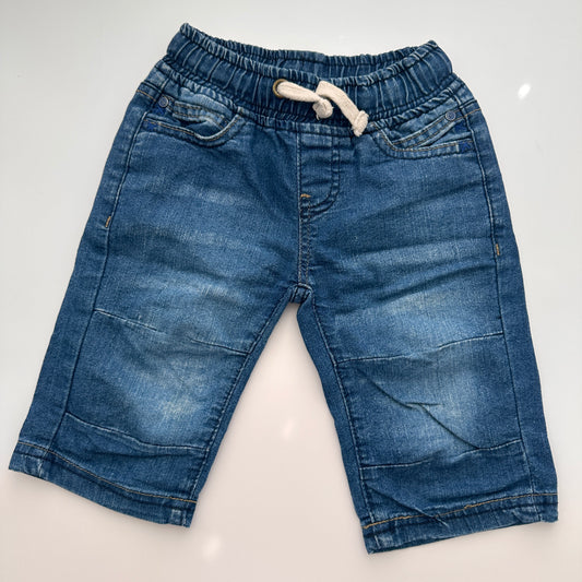 Kinder Jeans-Bermuda Blau Gr. 92/98