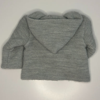 Strickjacke mit Kapuze, Gr. 62