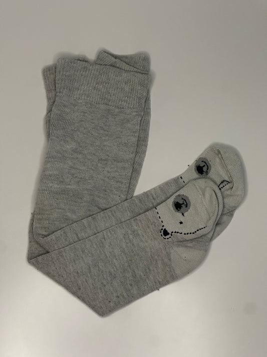 Baby Strumpfhose Grau Tiermotiv Gr. 50/56