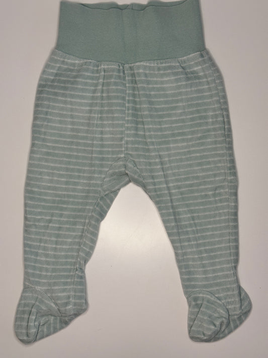 Babyhose mit Füssen - gestreift Gr. 68