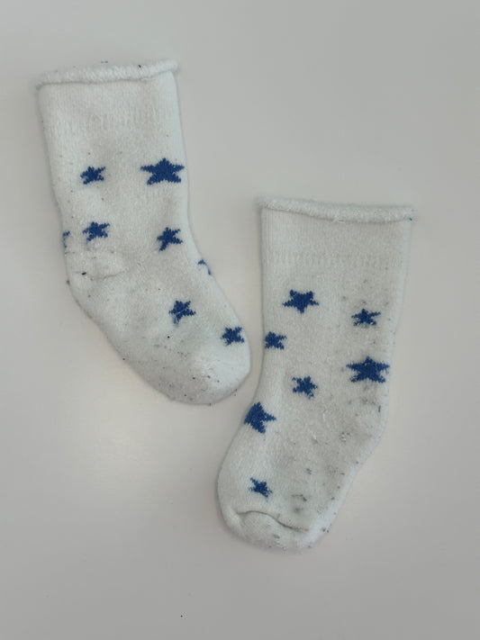 Babysocken mit Sternen Gr. 62/68