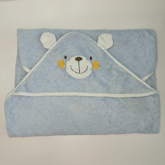 Babybadetuch mit Kapuze mit Bärenmotiv