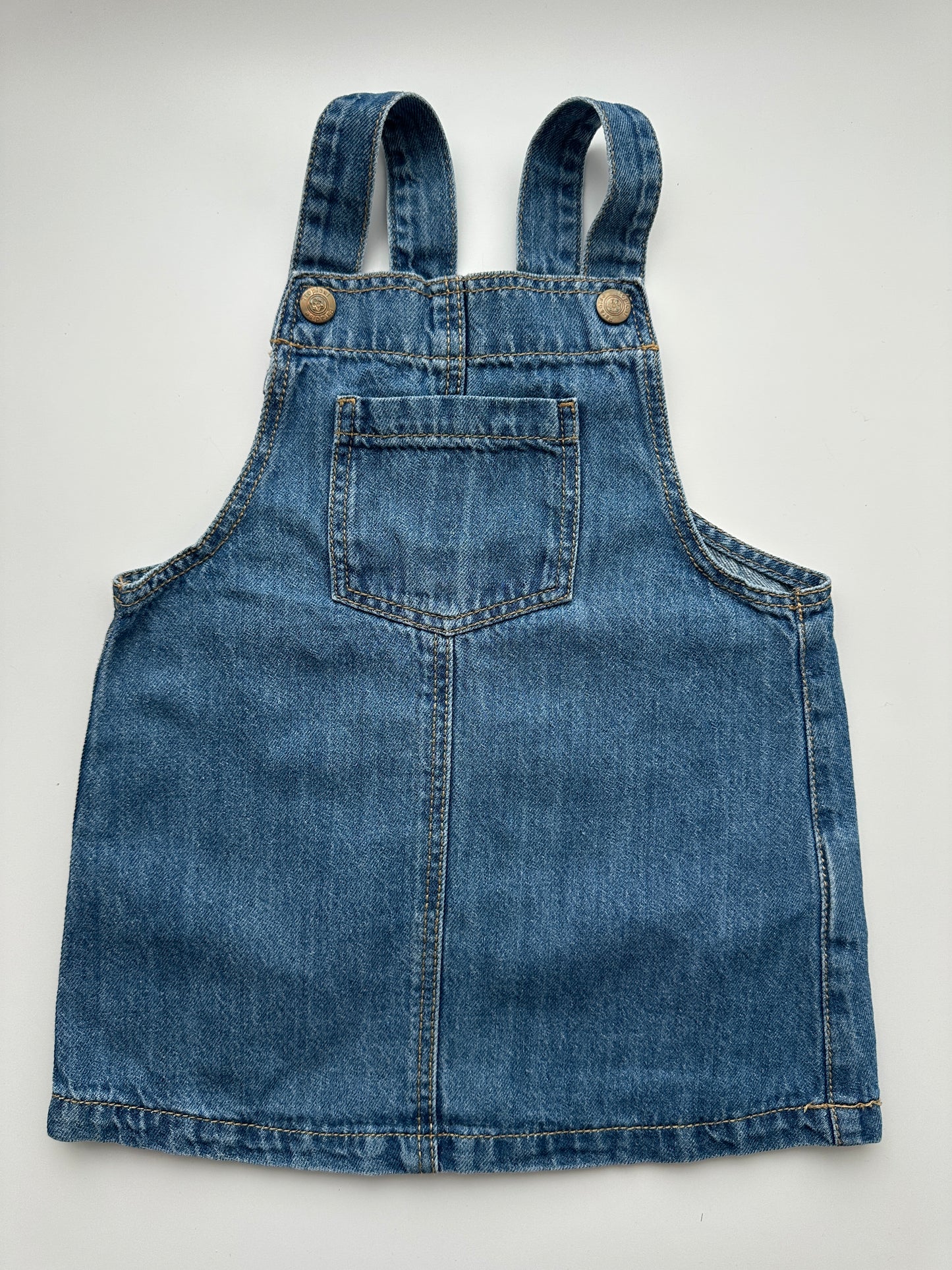 Jeans Latzkleid Lupilu Gr. 80 – Blau aus Denim