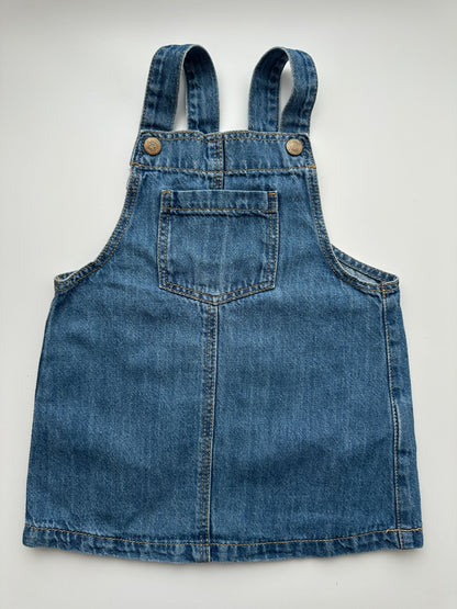 Jeans Latzkleid Lupilu Gr. 80 – Blau aus Denim