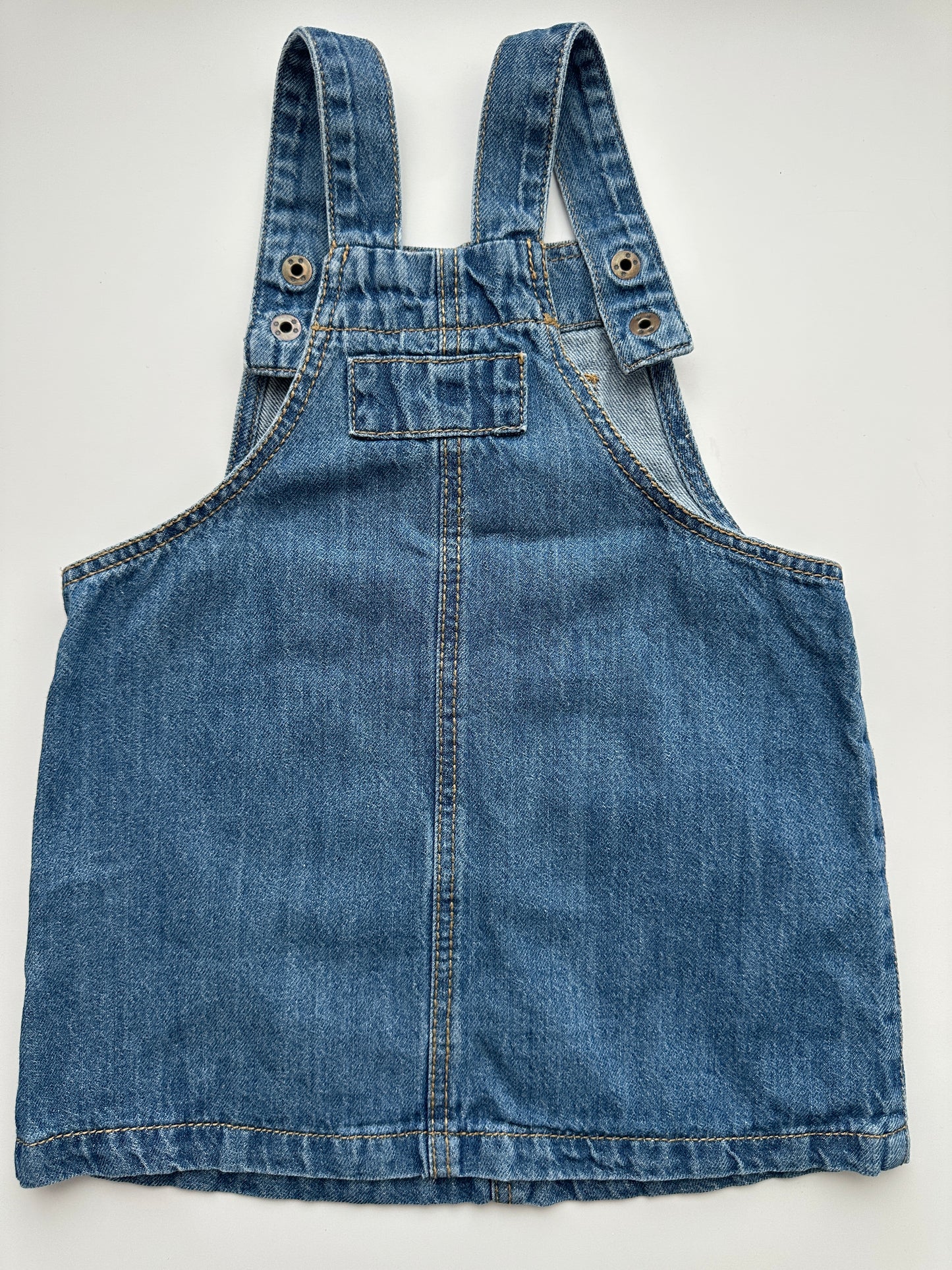 Jeans Latzkleid Lupilu Gr. 80 – Blau aus Denim