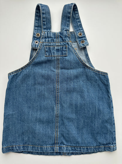 Jeans Latzkleid Lupilu Gr. 80 – Blau aus Denim