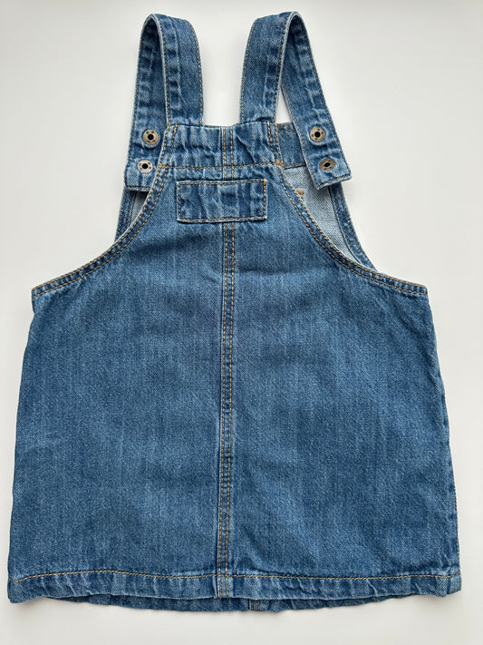 Jeans Latzkleid Lupilu Gr. 80 – Blau aus Denim