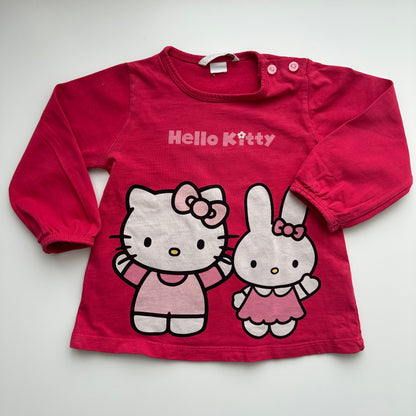 H&M Hello Kitty Langarmshirt Gr. 104 – Pink mit Print