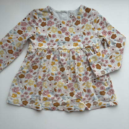 Baby Kleid Blumenmuster Gr. 98 – Langarm aus Baumwolle