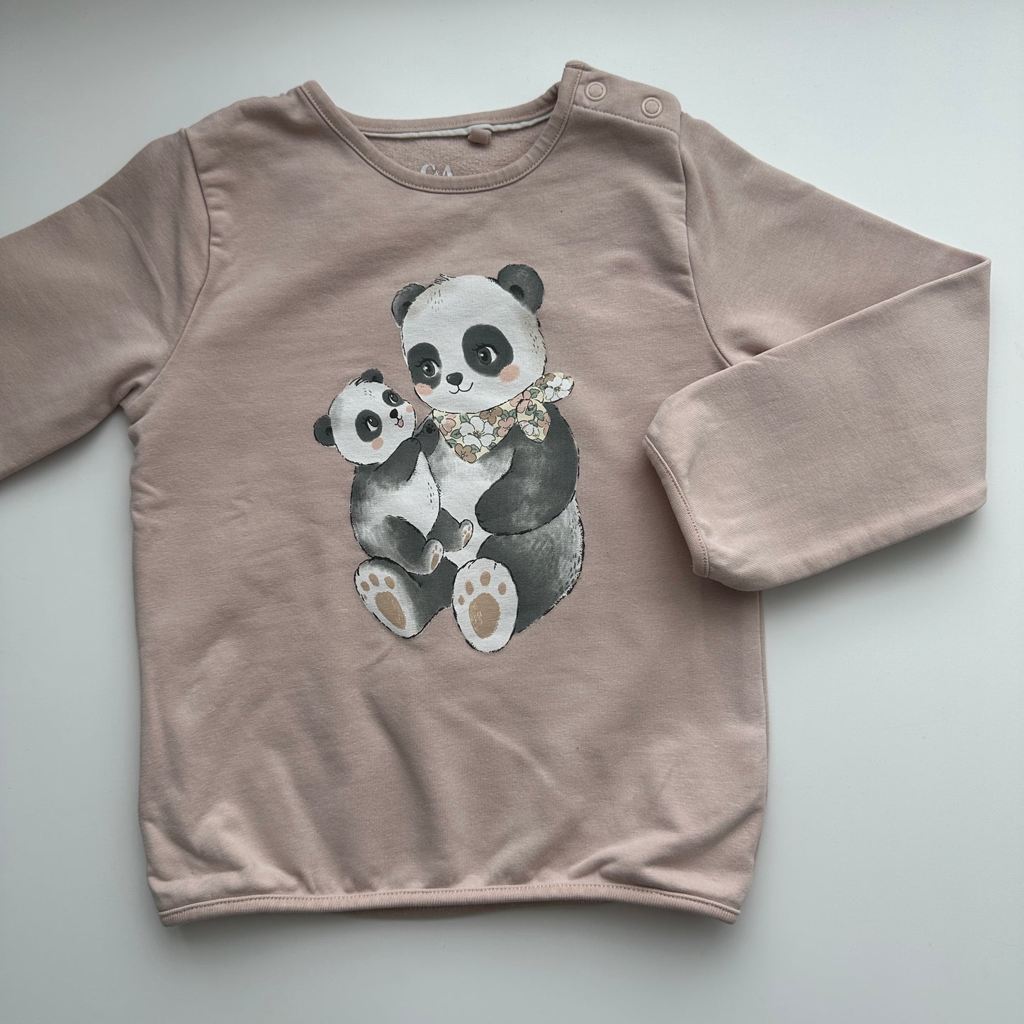 C&A Baby Sweatshirt Rosa Gr. 92 – Panda Motiv