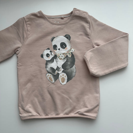 C&A Baby Sweatshirt Rosa Gr. 92 – Panda Motiv