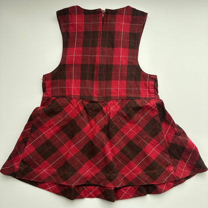 Disney Winnie Puuh Kleid Kariert Rot Gr. 98