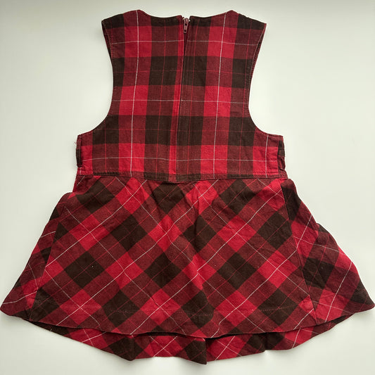 Disney Winnie Puuh Kleid Kariert Rot Gr. 98