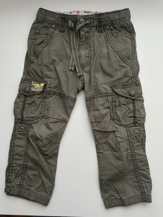 H&M L.O.G.G. Cargohose Khaki Gr. 98 – Robuste Kinderhose