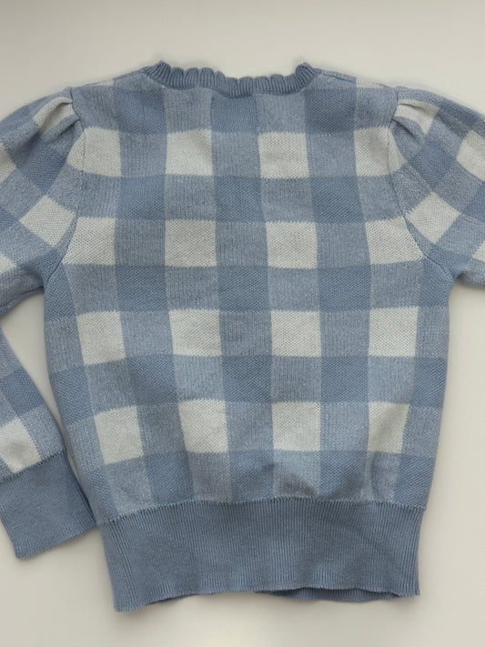 Polo Ralph Lauren Strickjacke kariert aus Baumwolle – Gr. 104