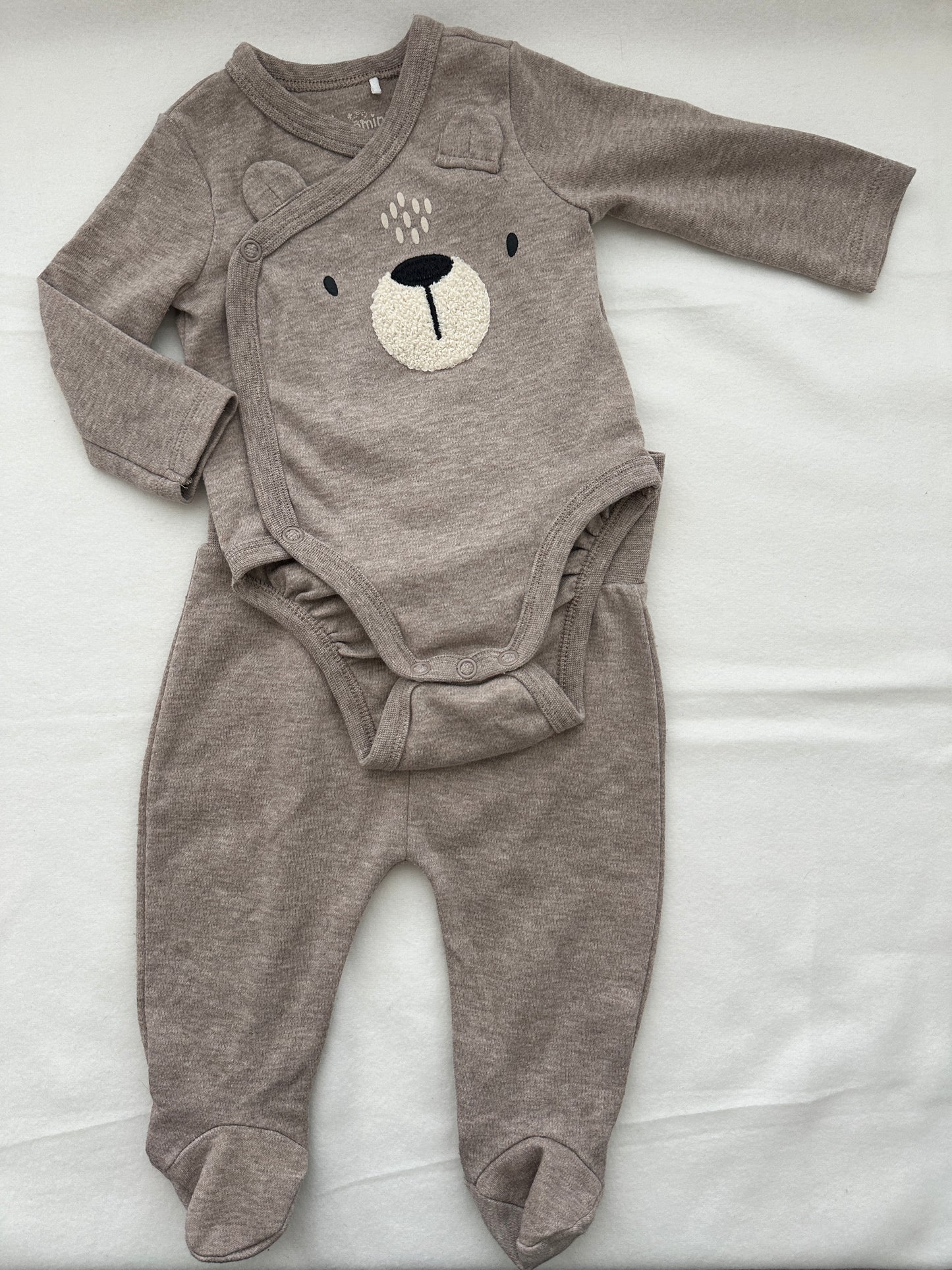 Topomini Set Braun Baby Body & Hose Gr. 56