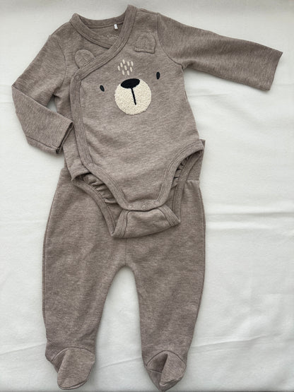 Topomini Set Braun Baby Body & Hose Gr. 56