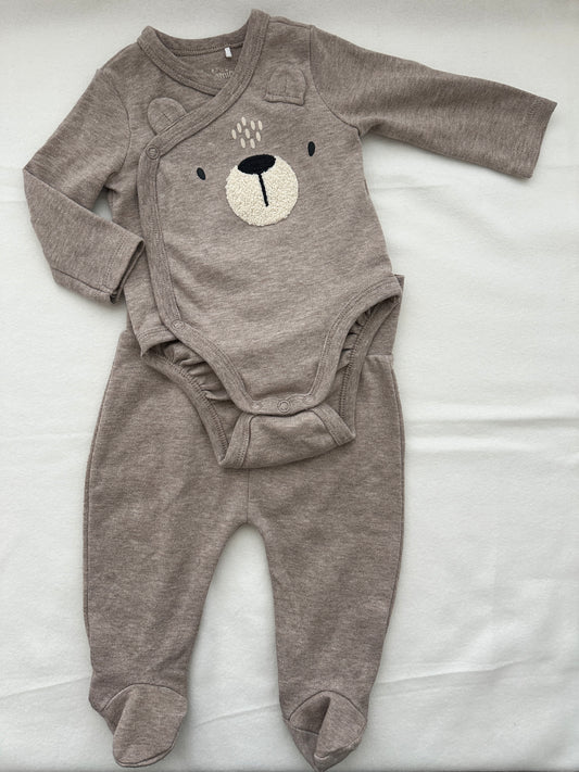 Topomini Set Braun Baby Body & Hose Gr. 56