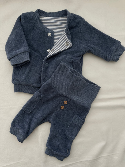 Feetje Set Blau Baby Wendejacke & Hose Gr. 50