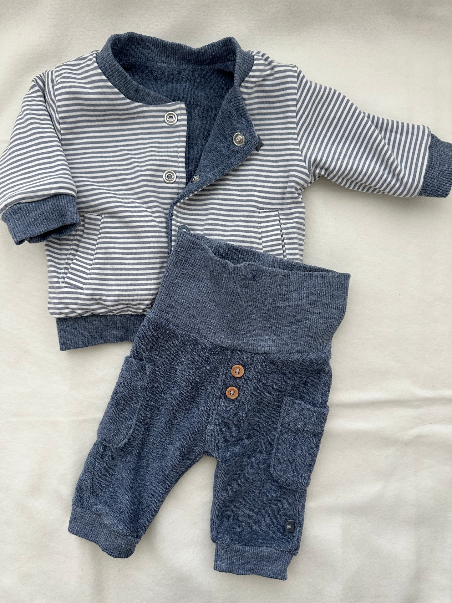Feetje Set Blau Baby Wendejacke & Hose Gr. 50