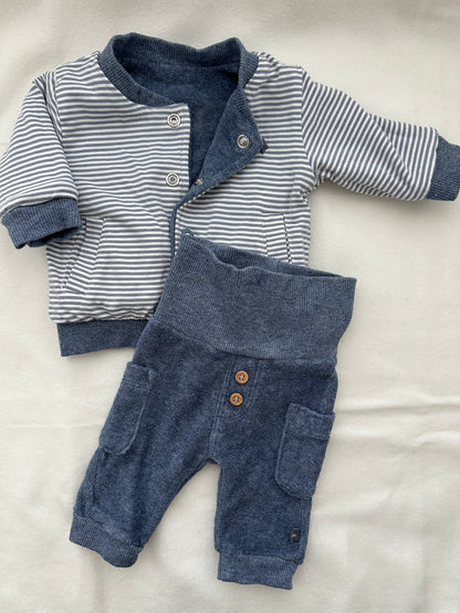 Feetje Set Blau Baby Wendejacke & Hose Gr. 50