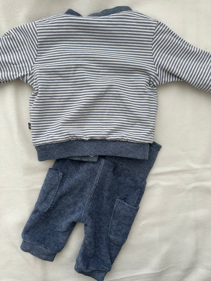 Feetje Set Blau Baby Wendejacke & Hose Gr. 50