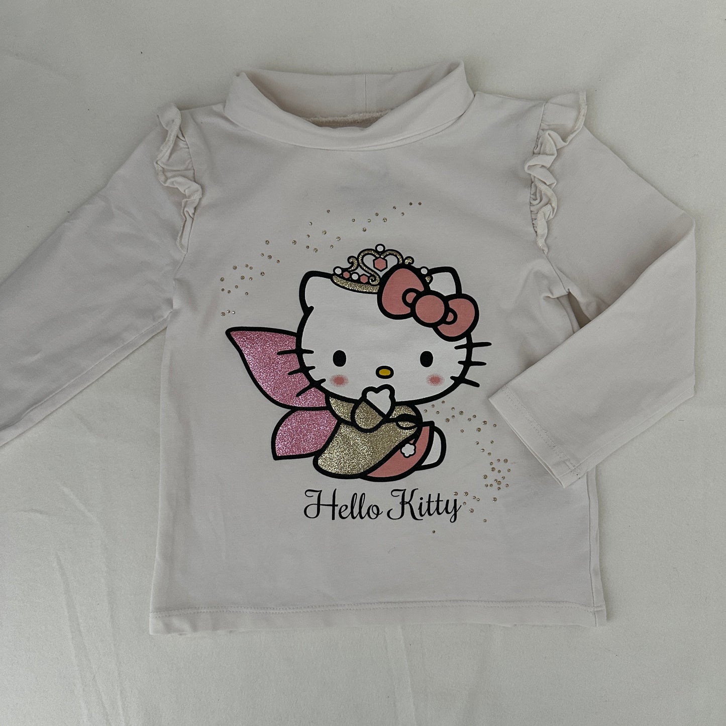 C&A Hello Kitty Langarmshirt Cremeweiss Grösse 98