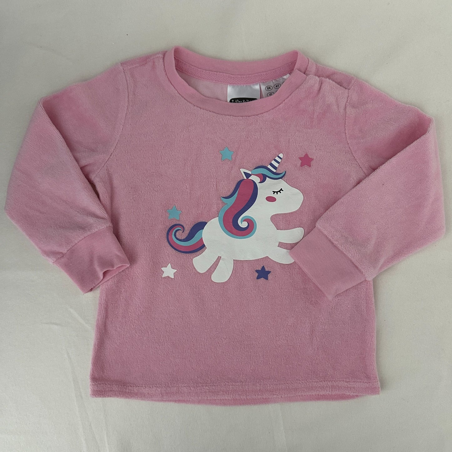Lily & Dan Einhorn Kuschelshirt Rosa Grösse 86/92