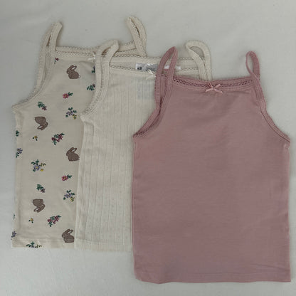 H&M 3er Set Mädchen Unterhemden Trägertops Grösse 92