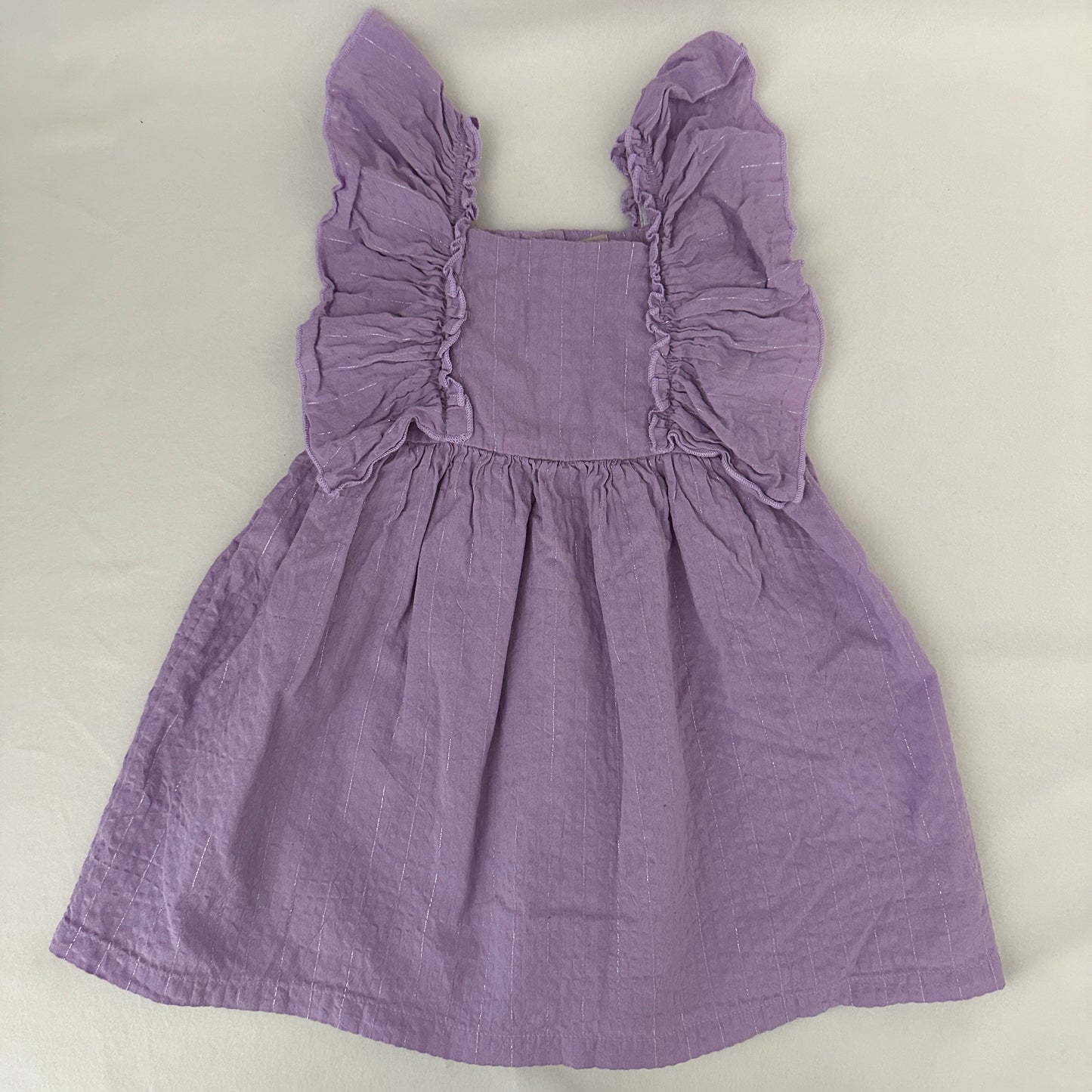 Smile Mädchen Kleid Flieder mit Volants Gr. 86/92