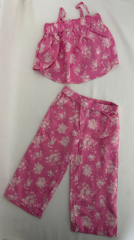 H&M Sommer Set Pink Blumen Gr. 98