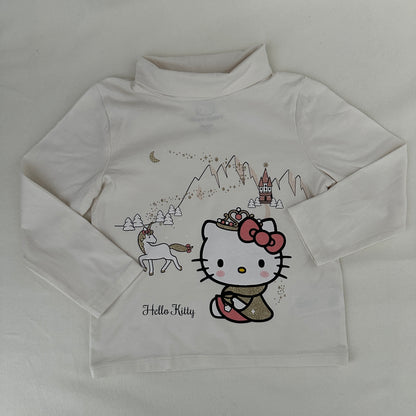 Hello Kitty Rollkragen-Shirt Cremeweiss Gr. 98