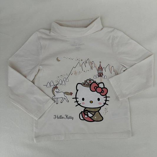Hello Kitty Rollkragen-Shirt Cremeweiss Gr. 98