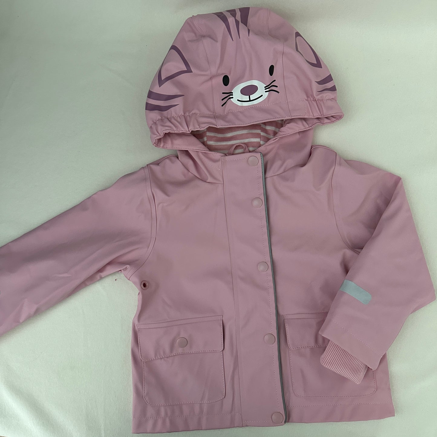 Lilly & Dan Regenjacke Katze Rosa Gr. 86/92