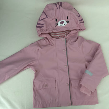 Lilly & Dan Regenjacke Katze Rosa Gr. 86/92