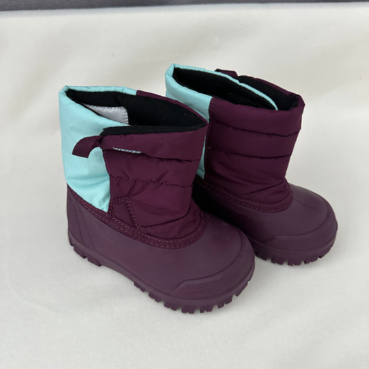 Kinder Winterstiefel Schnee Boots Lila Türkis Gr. 24/25