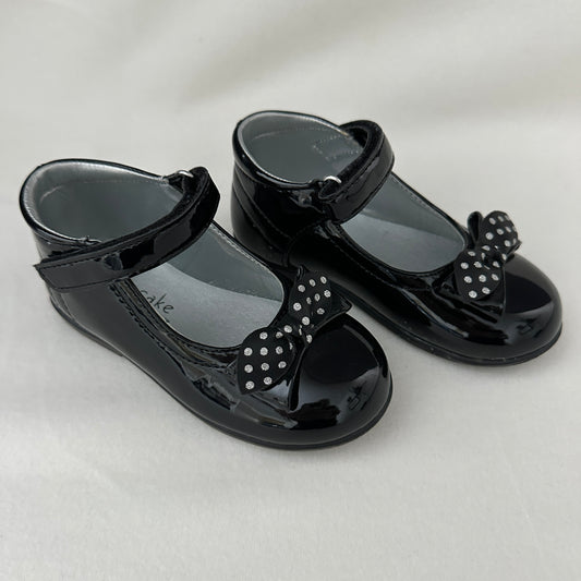 Cupcake Couture Mädchen Lackschuhe Schwarz mit Schleife Gr. 24