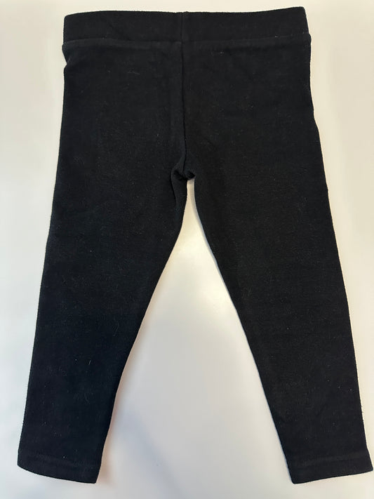 Warme Leggings Schwarz 98 | Gefüttert