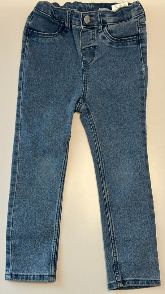 H&M Jeans 98 | Blau | Slim Fit | Verstellbarer Bund