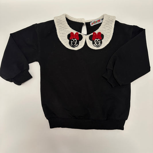 Pullover 4/5 (ca. 104/110) | Schwarz mit Minnie Mouse