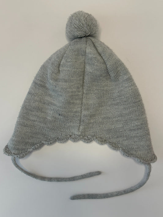 H&M Baby Strickmütze mit Bommel Gr. 86/92