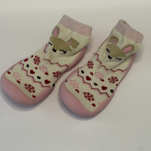 Socken-Hausschuhe für Babys & Kleinkinder Gr. 24/25