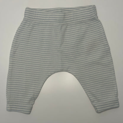 Babyhose Hellgrau-Weiss Gestreift Gr. 62