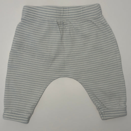 Babyhose Hellgrau-Weiss Gestreift Gr. 62