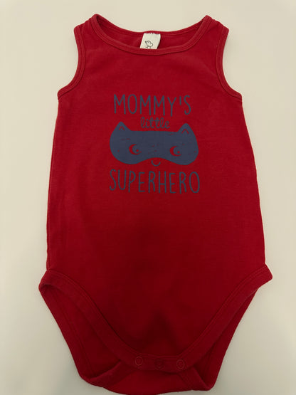 Ärmelloser Body „Mommy’s little Superhero“  Gr. 92