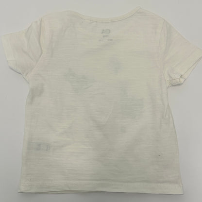 Kurzarm Babyshirt mit Katzenmotiv  Gr. 68