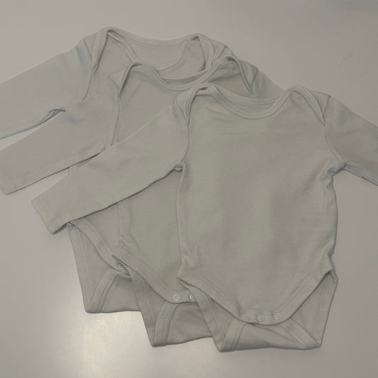 3er-Set Langarm-Bodys Basic | Gr. 68